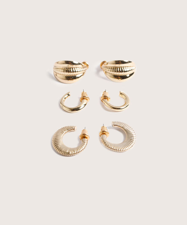 Aretes Set X3 Pares De Aretes