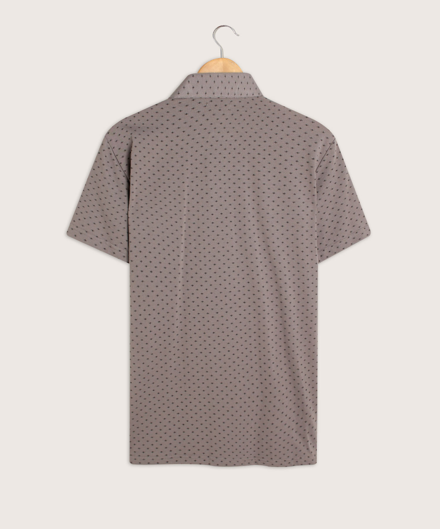 Polo Estampada Cuello Duro