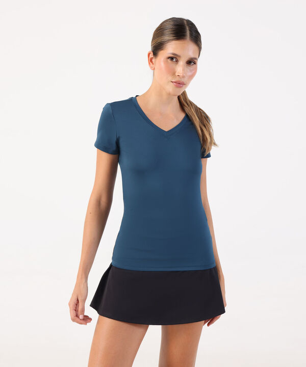 Camiseta B&aacute;sica De Cuello En V image number null