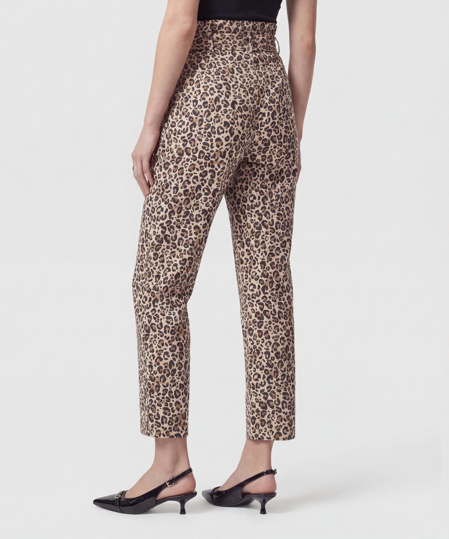 Pantal&oacute;n Paper Bag Con Cintur&oacute;n Para Mujer