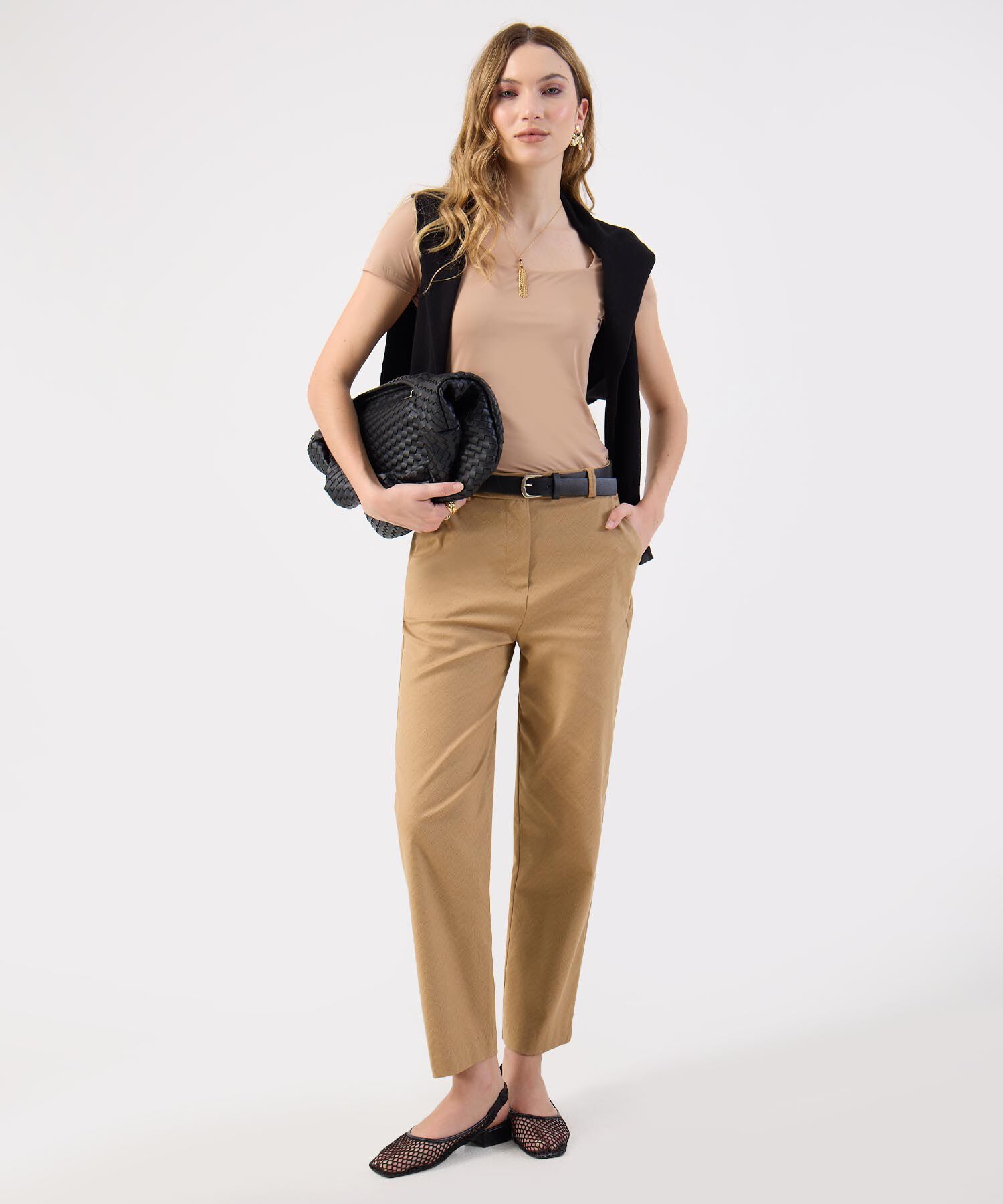 Pantalón Sastre Estampado Micro