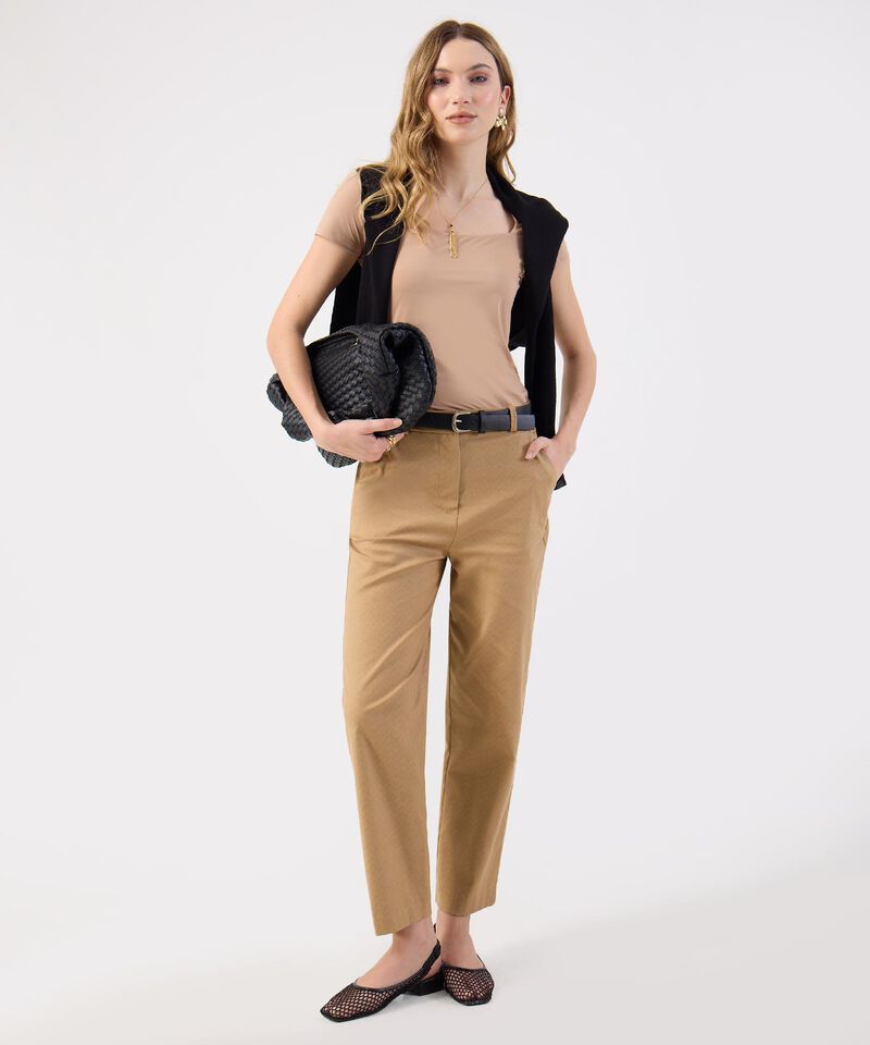 Pantalón Sastre Estampado Micro