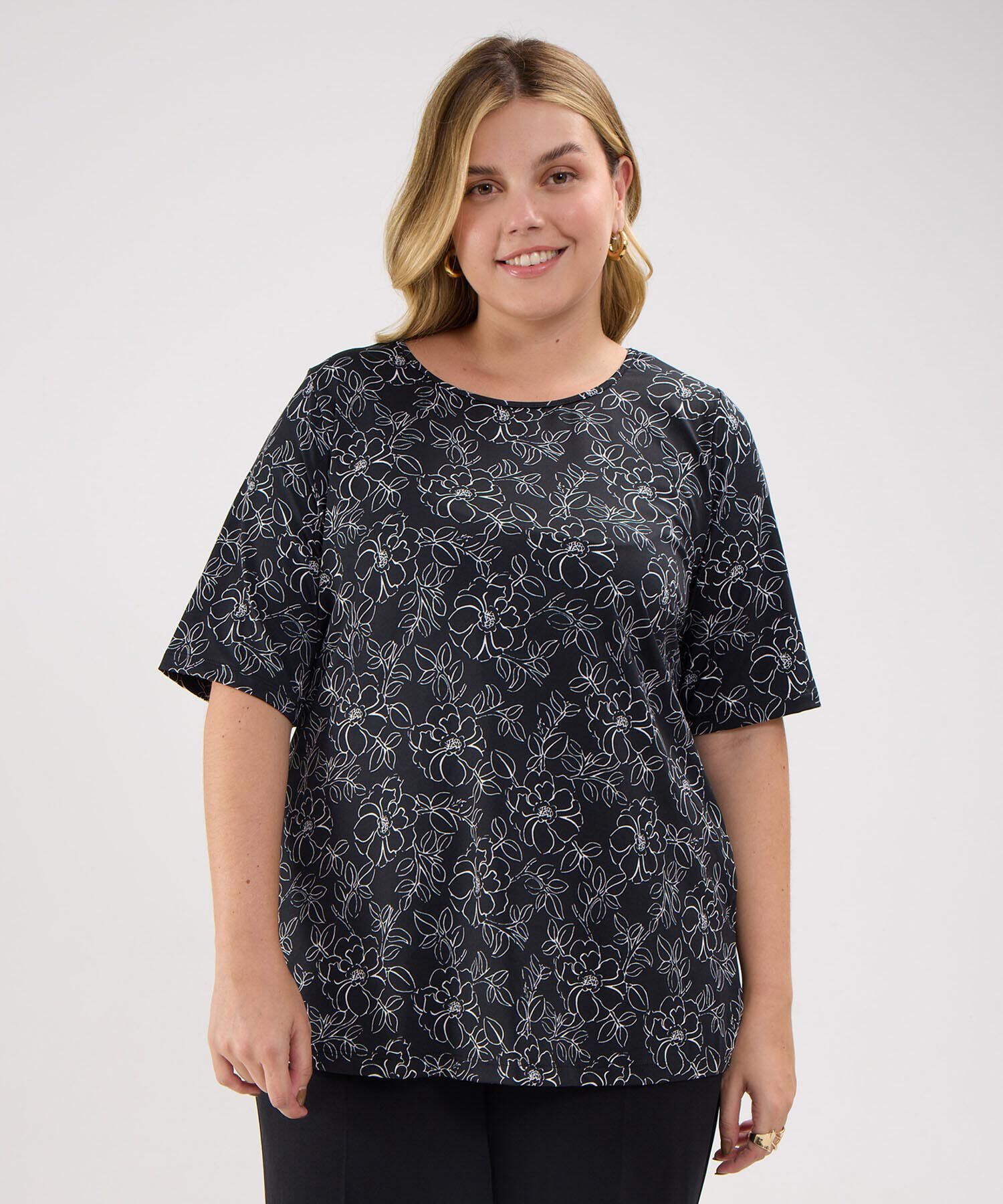 Camiseta mujer manga 3/4 estampada