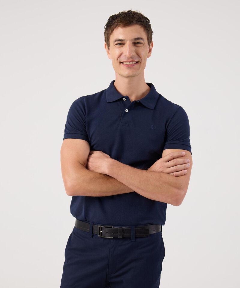 Polo Cuello Tejido Unicolor