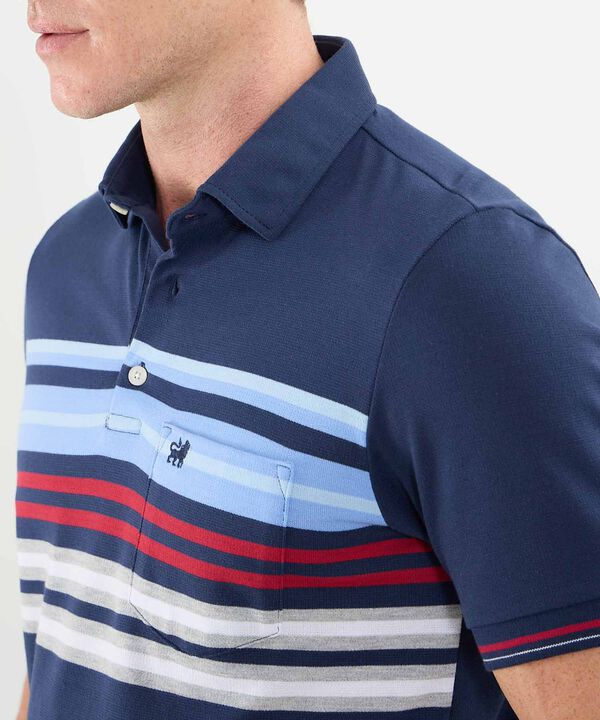 Polo Cuello Máquina Preteñida Con Bolsillo Para Hombre image number null