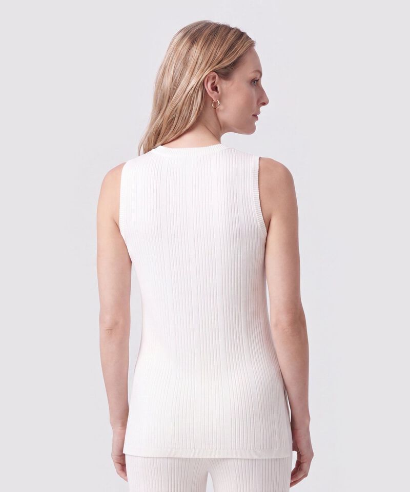 Camiseta En Tejido De Rib Para Mujer