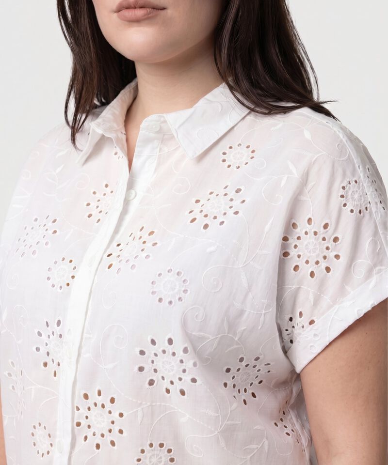 Camisa Calada Botones Para Mujer Curvy