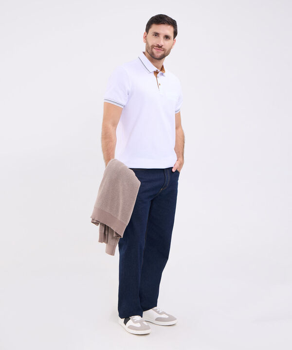 Polo Unicolor Para Hombre image number null