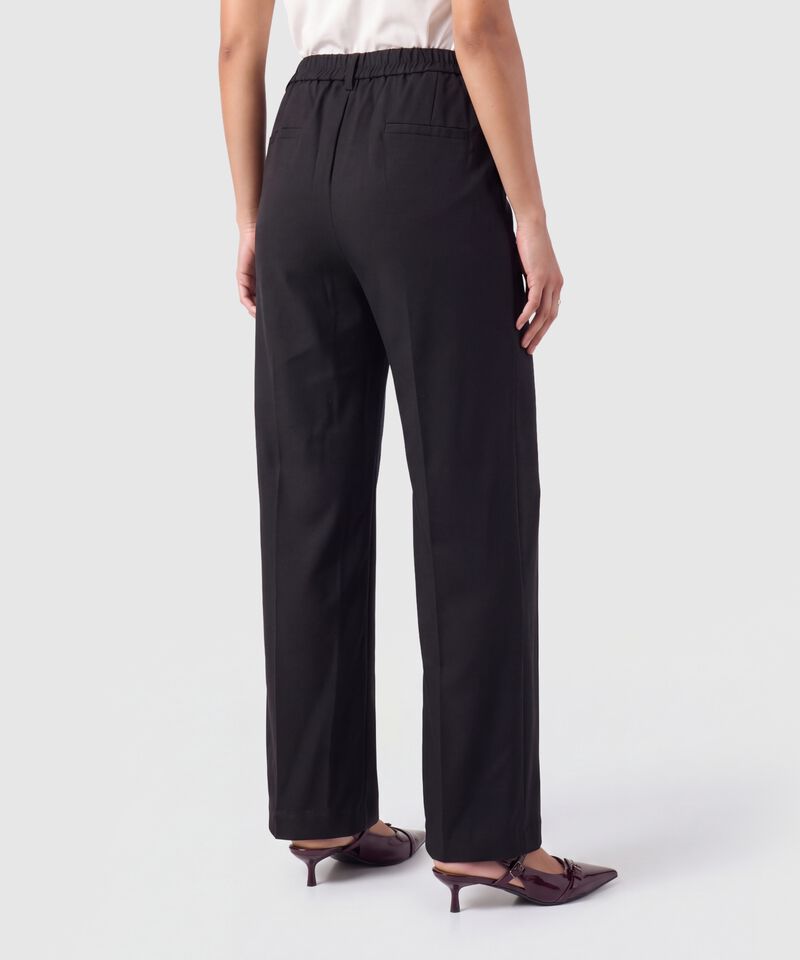 Pantal&oacute;n Bota Ancha Tiro Alto Para Mujer