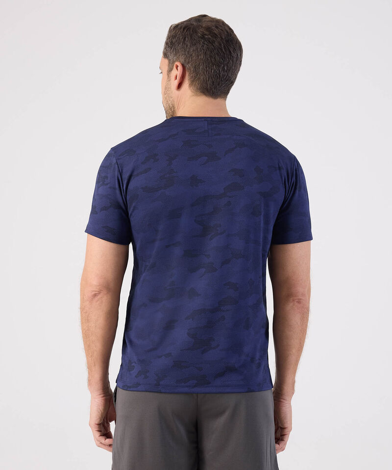 Camiseta Manga Corta Unicolor Texturizada