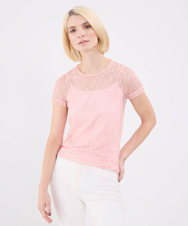 Camiseta Texturisada Para Mujer image number null