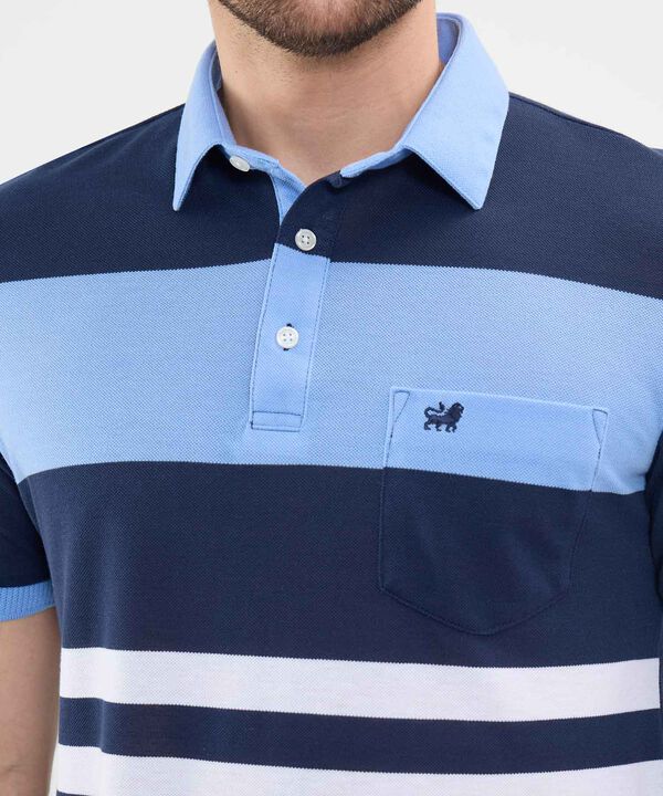 Polo Cuello Duro en Bloques
