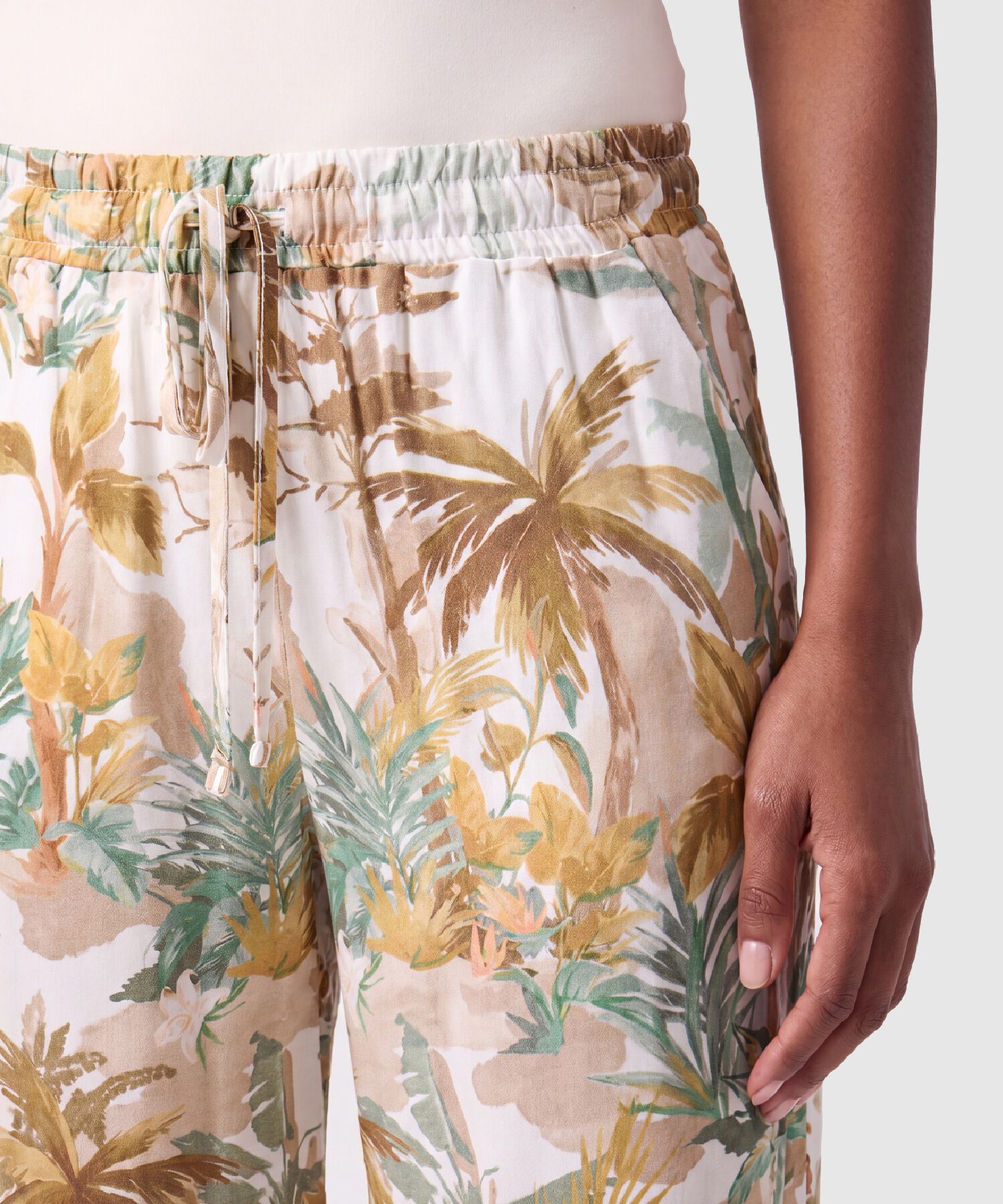 Pantal&oacute;n Fluido Estampado Para Mujer