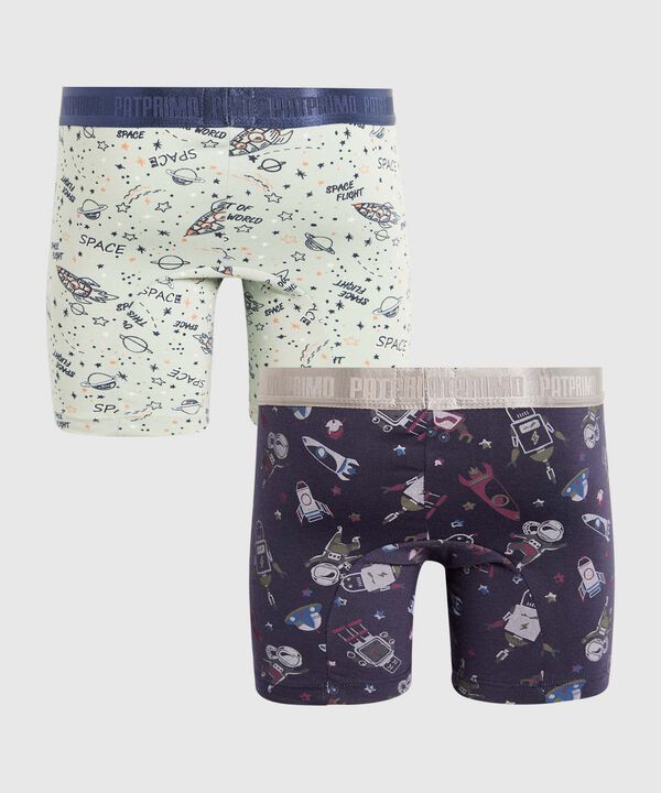 Pantaloncillo Pack X2 Boxer Medio En Algodon 