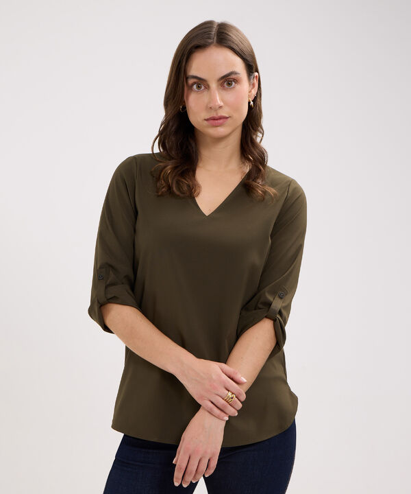Blusa Escote en V image number null