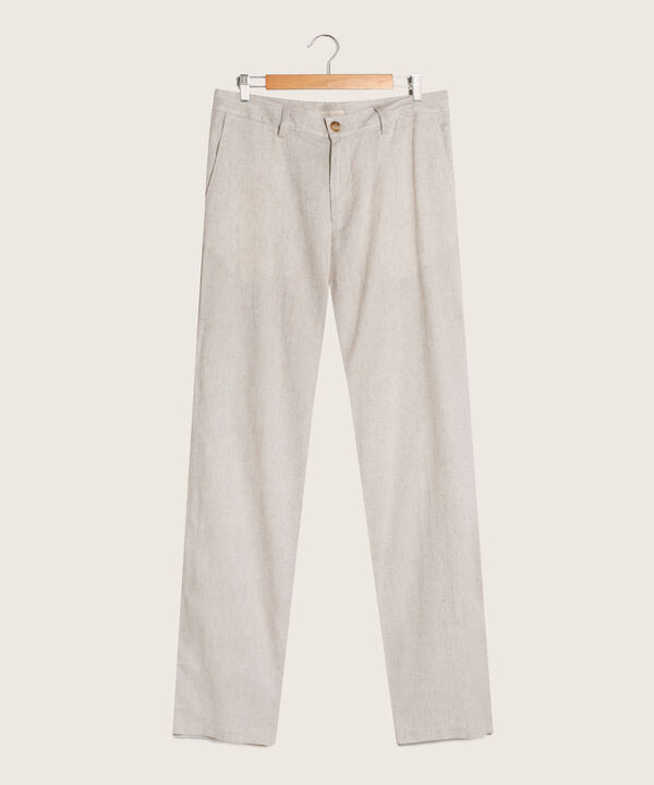 Pantalon Chino Algodon Lino