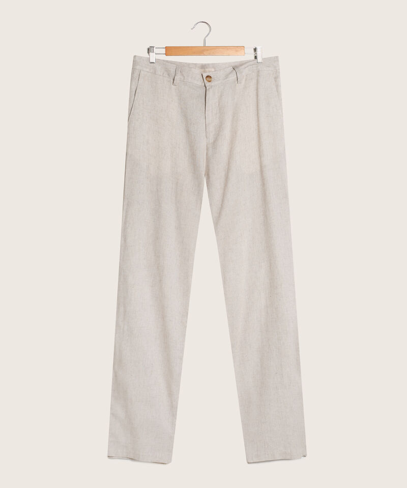Pantalon Chino Algodon Lino