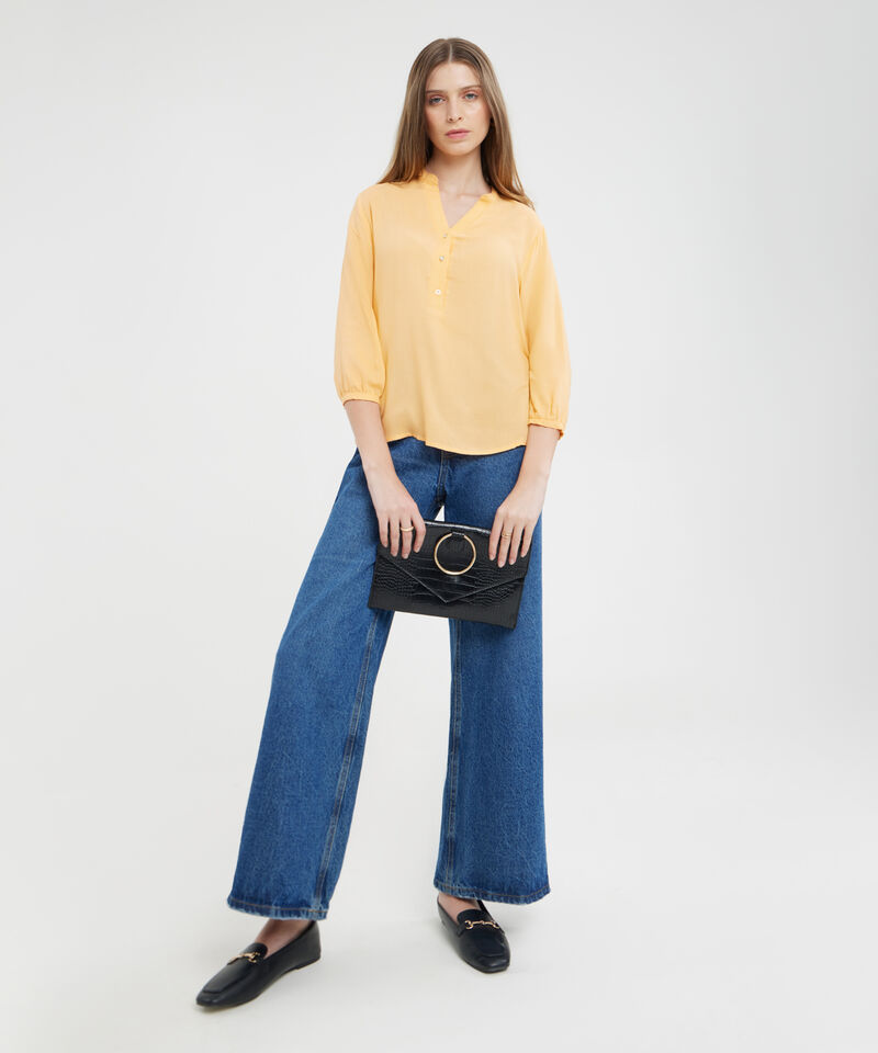 Blusa Manga 3/4 Unicolor