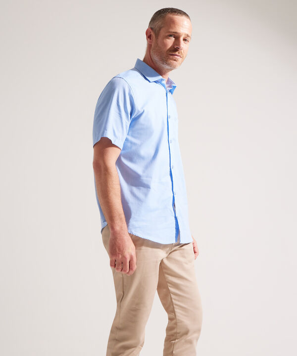 Camisa con Estampado de Puntos image number null