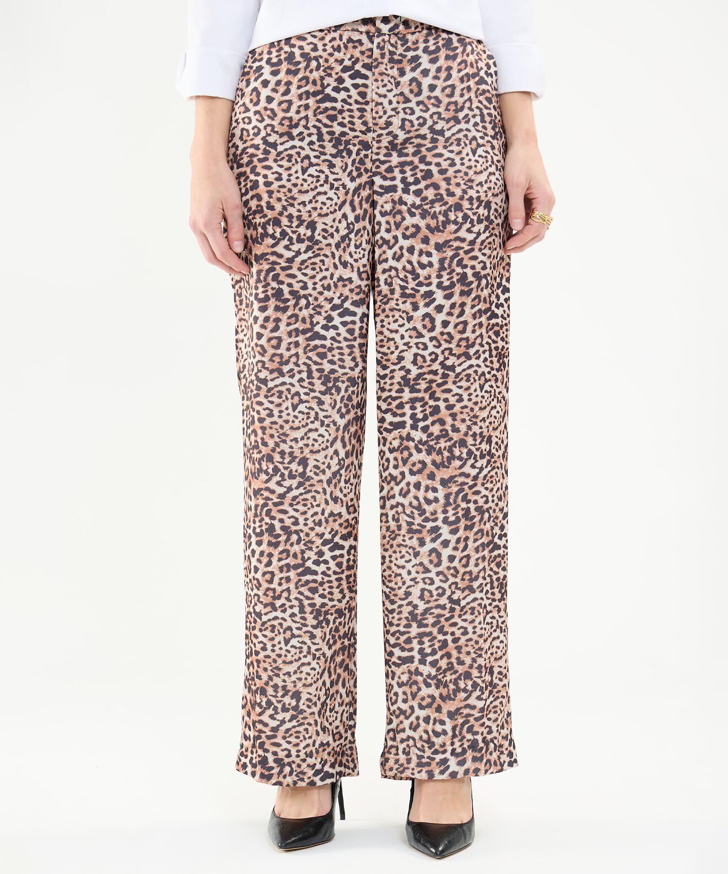 Pantalón Satinado Animal Print