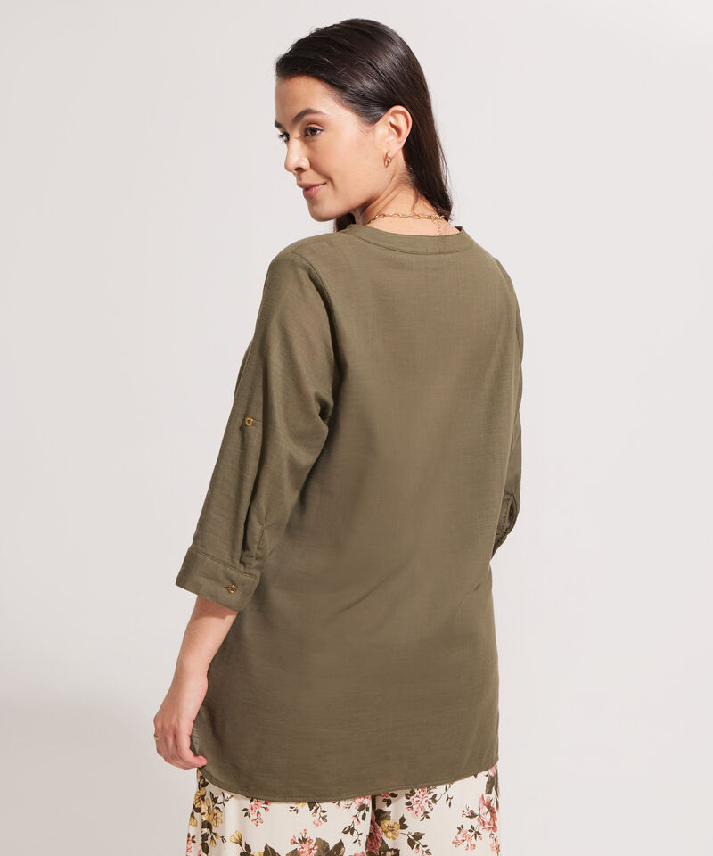 Blusa Manga ¾ con Cuello Neru
