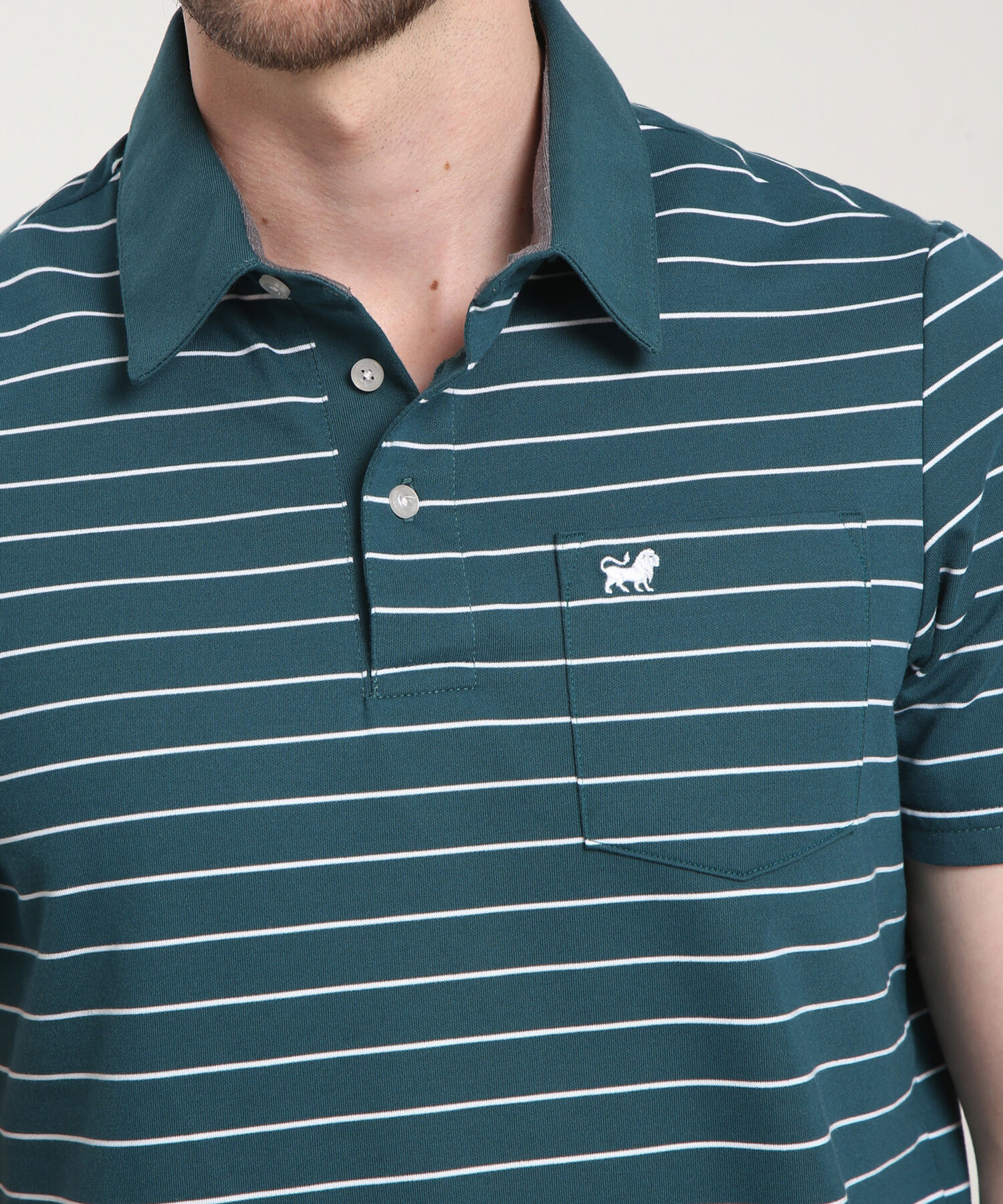 Polo Cuello Duro  Preteñido Bicolor