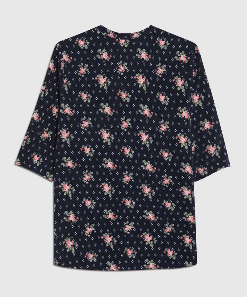Blusa Cuello Mao Estampada