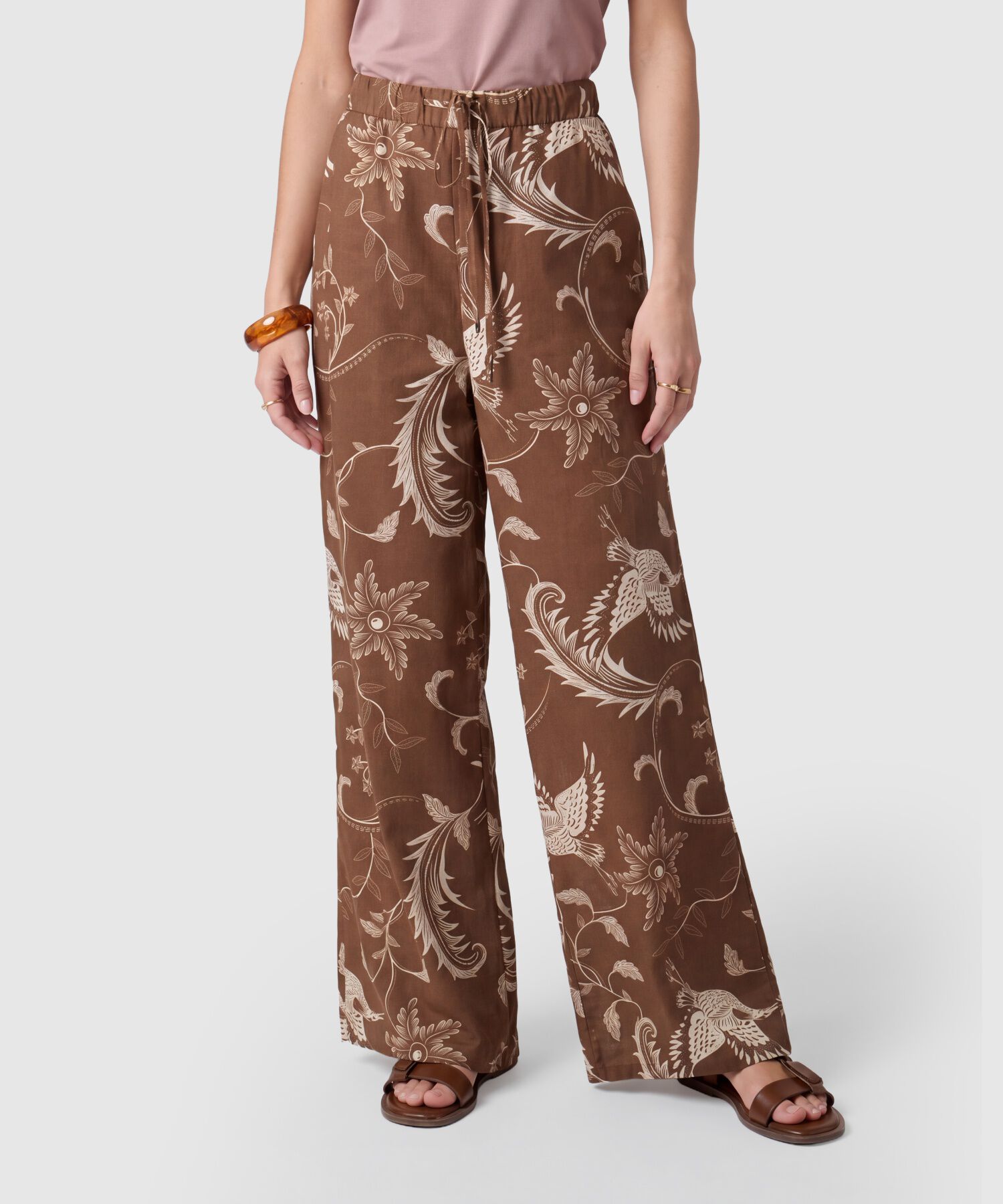 Pantal&oacute;n Estampado Bota Ancha Para Mujer