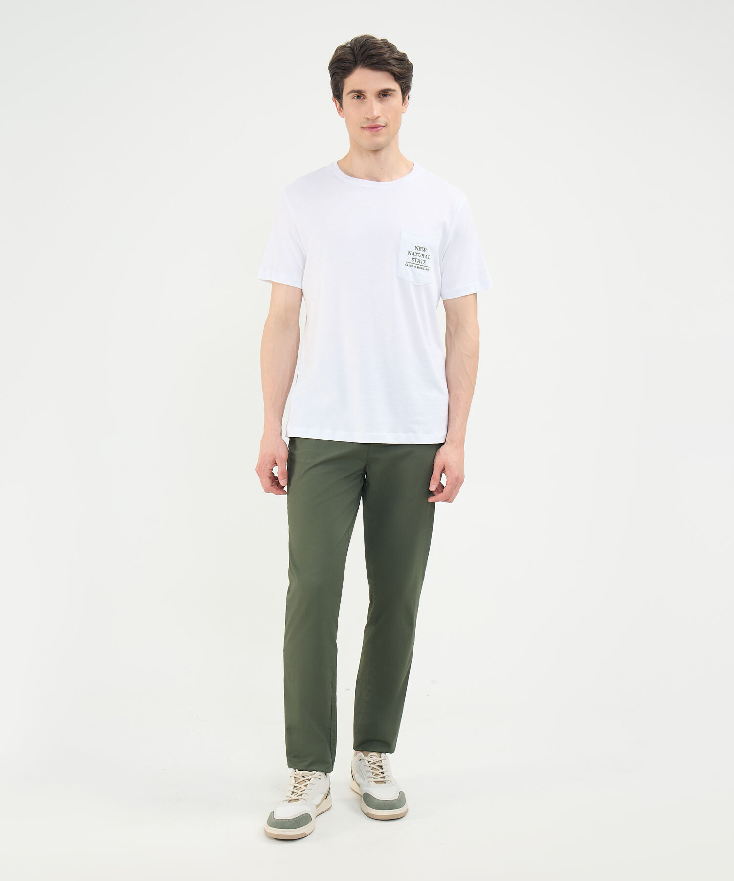 Camiseta Estampada con Bolsillo