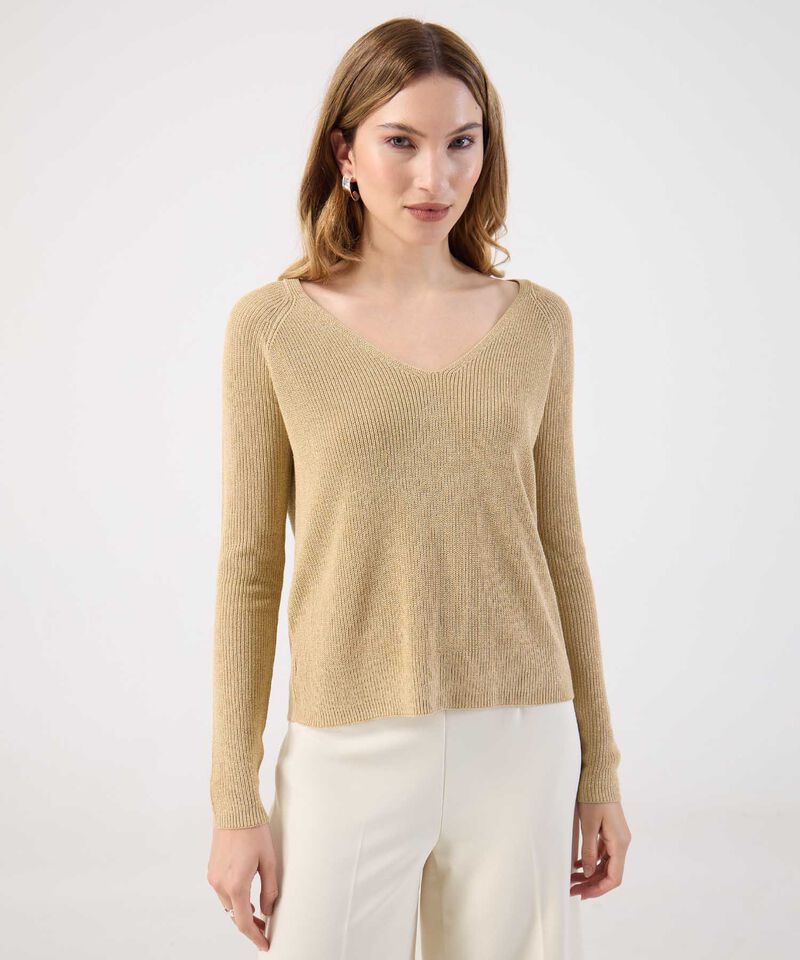 Saco Fino Tejido Cuello V Elegante Para Mujer