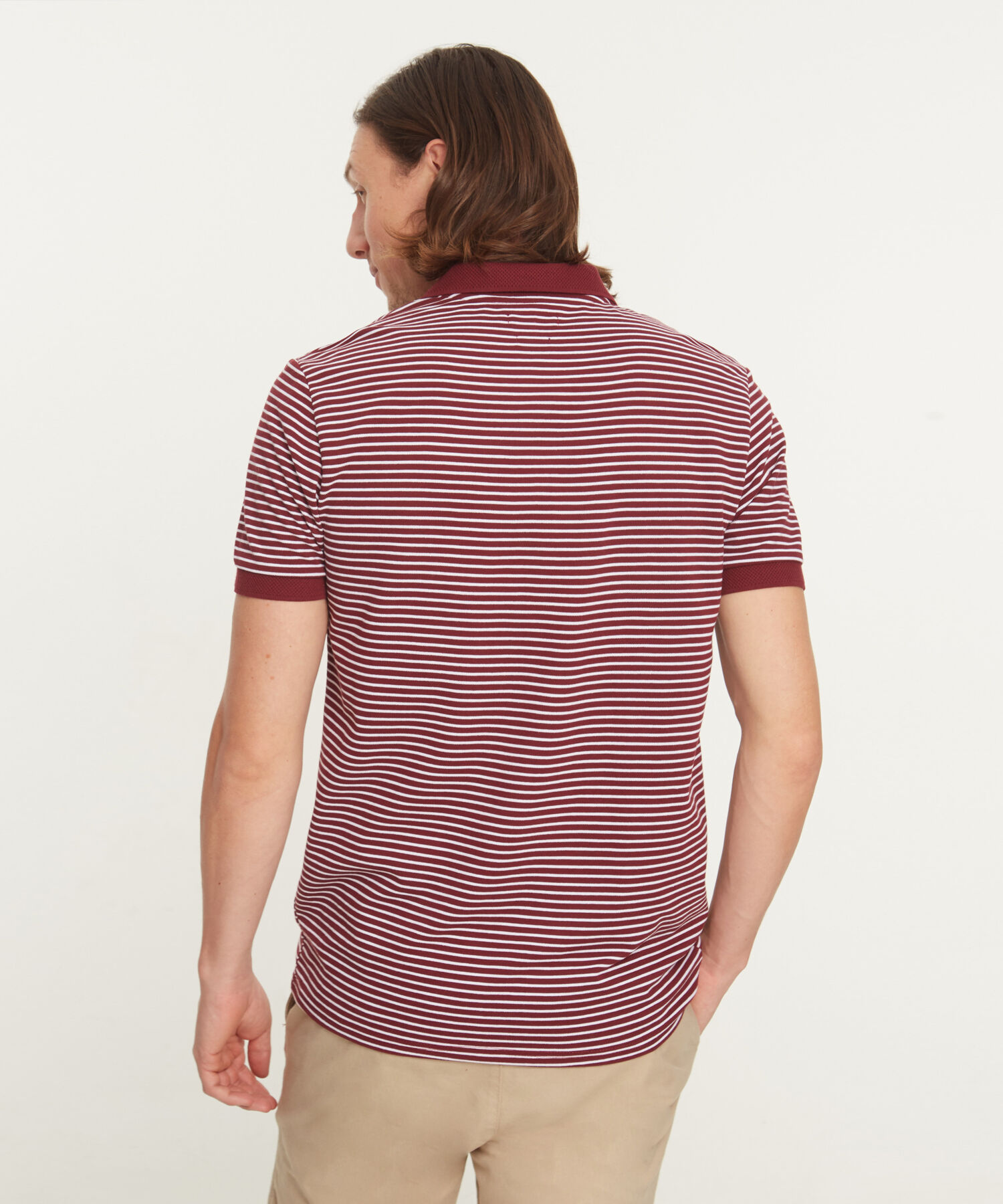 Polo Cuello Tejido Preteñido Bicolor Continuo