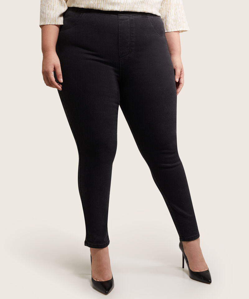 Leggings Tipo Jean Alba Tono Gris
