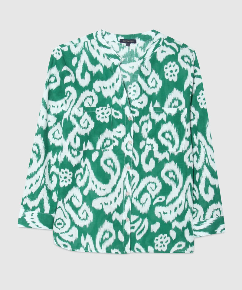 Blusa Manga Larga en Lino