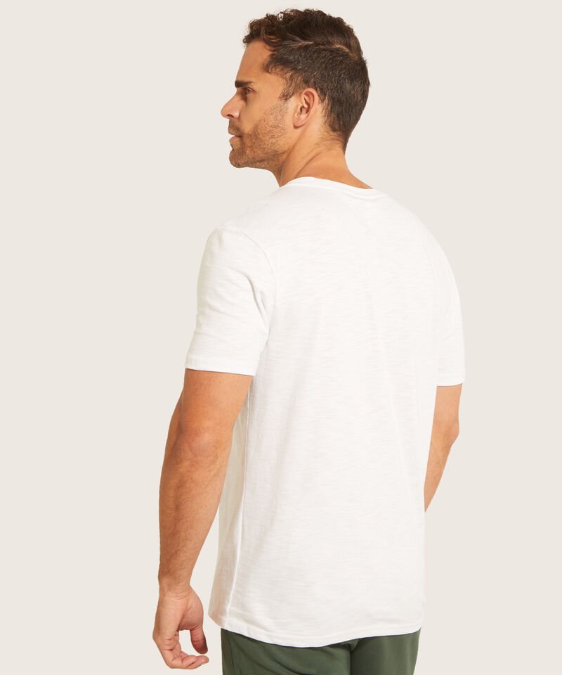 Camiseta Henley De Manga Corta