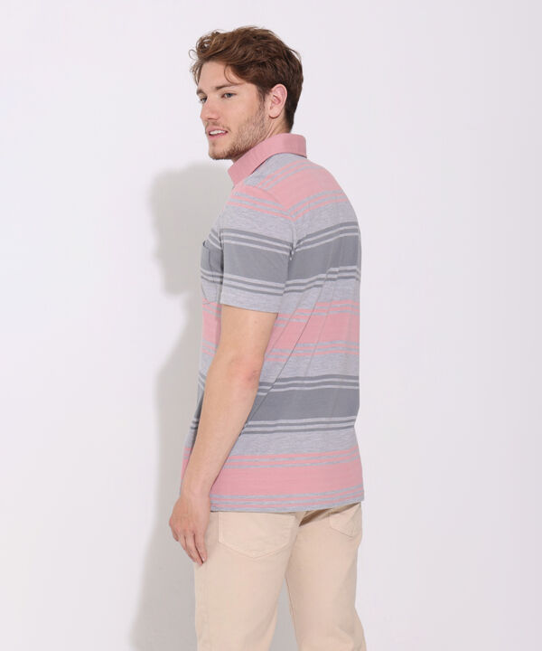 Polo Preteñida, Cuello Duro Con Bolsillo Y Silueta Regular Fit