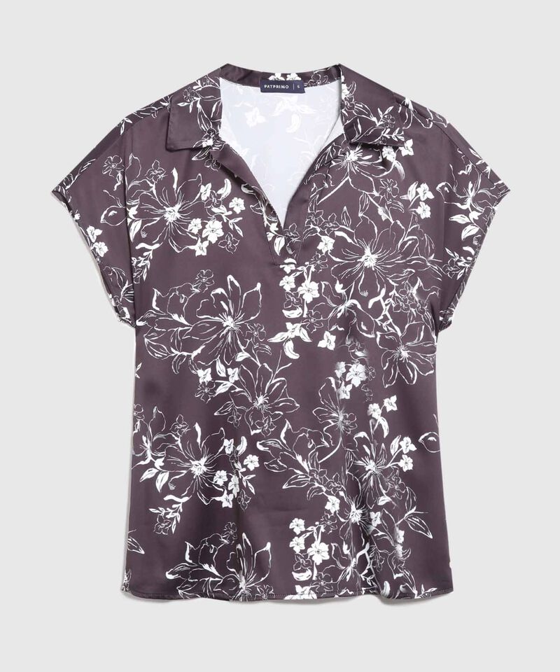 Blusa Manga Corta Estampada 