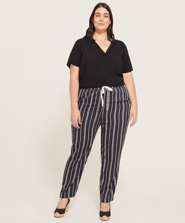 Blusa Manga Corta Escote En V