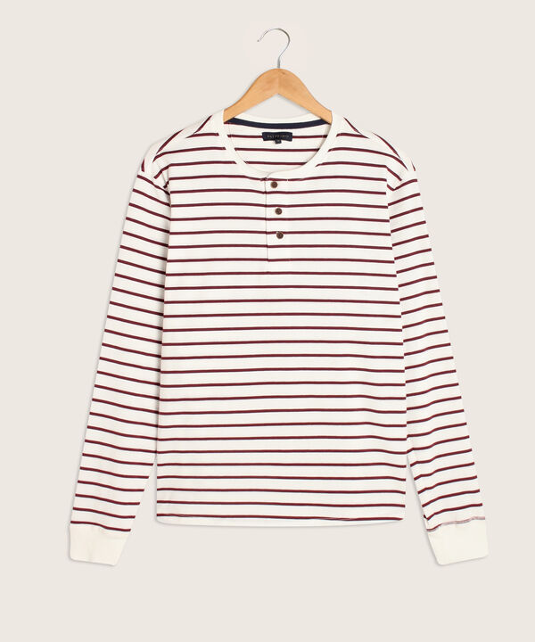 Camiseta Henley De Manga Larga Para Hombre