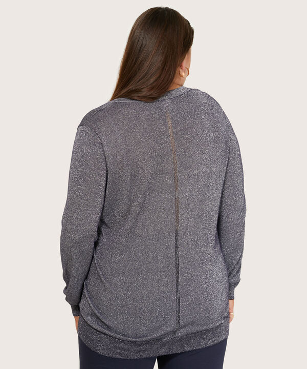 Saco Manga Larga Cuello En V