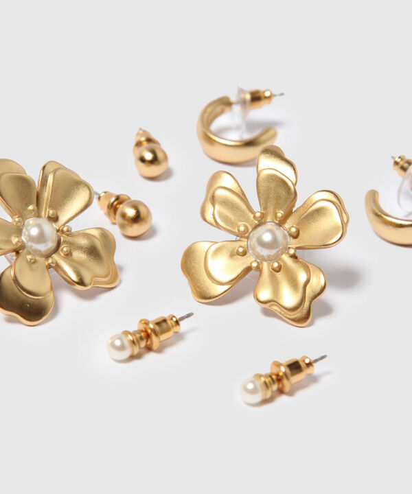 Aretes Set X 4 Pares De Aretes Ref. Kf232-0438