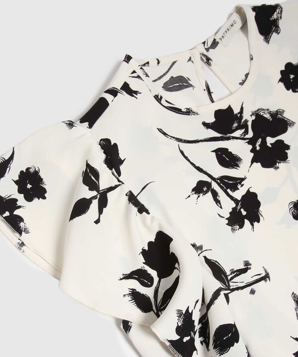 Blusa Estampada Y Manga Con Boleros image number null