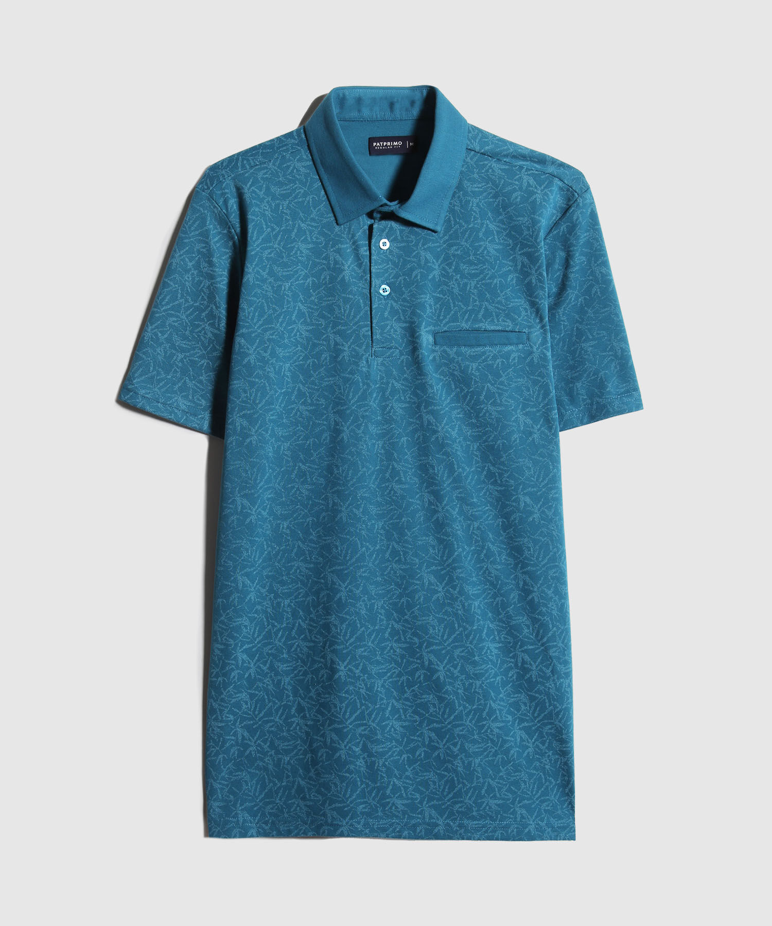 Polo Estampada Cuello Maquina
