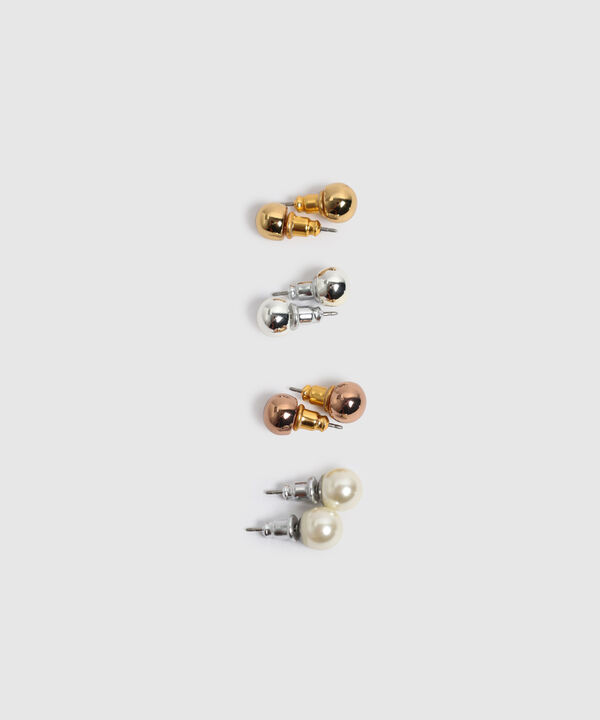Set X4 Aretes Topo Mujer image number null