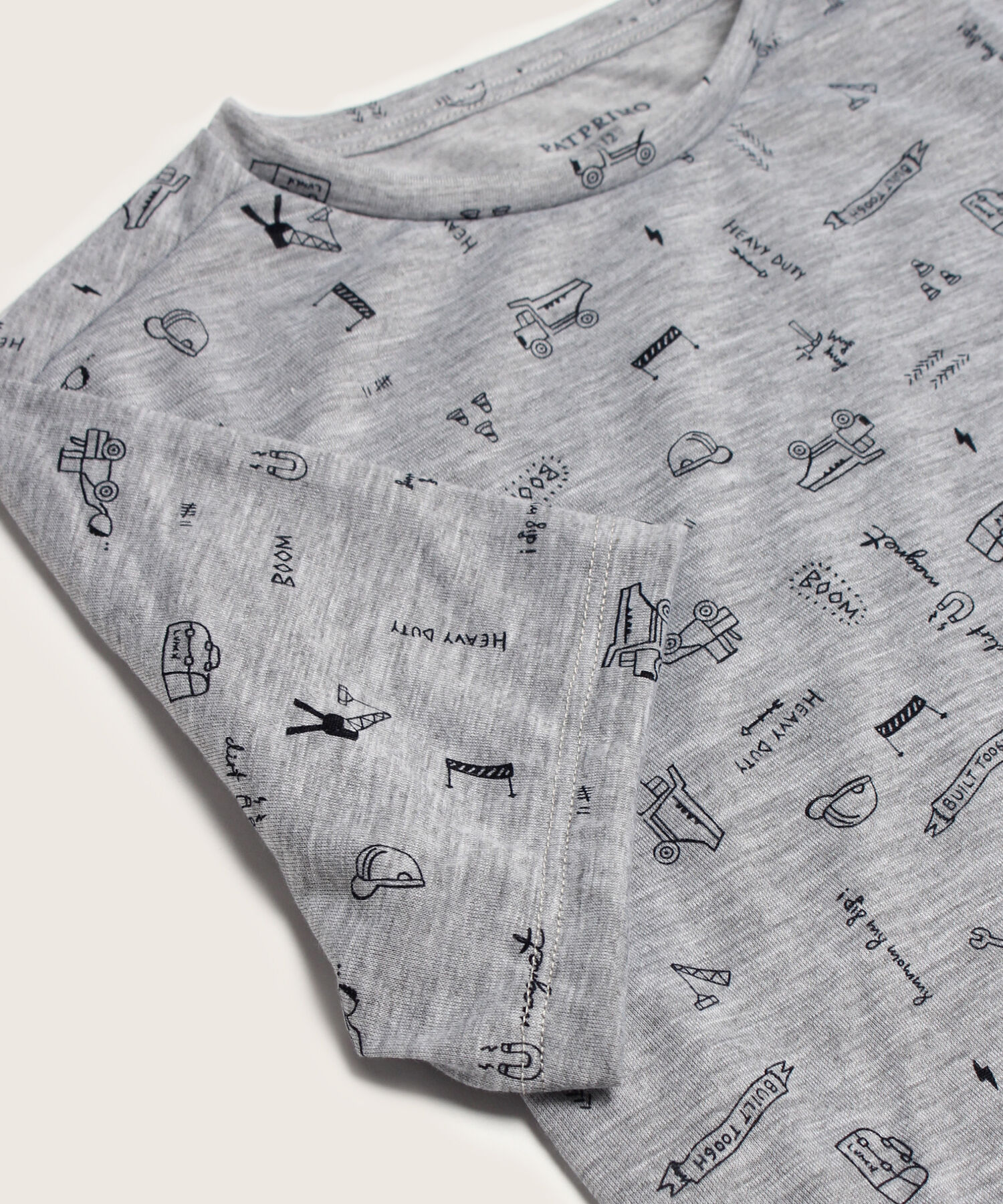 Pijama Corto /Largo. Camiseta Estampada