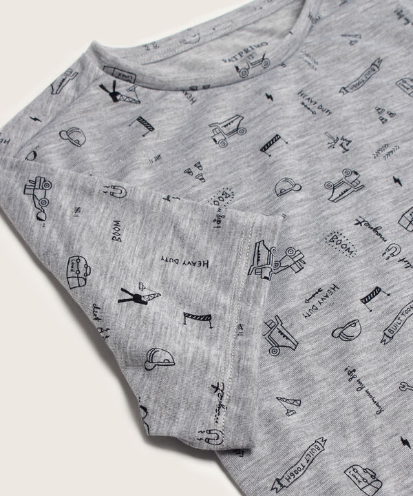 Pijama Corto /Largo. Camiseta Estampada