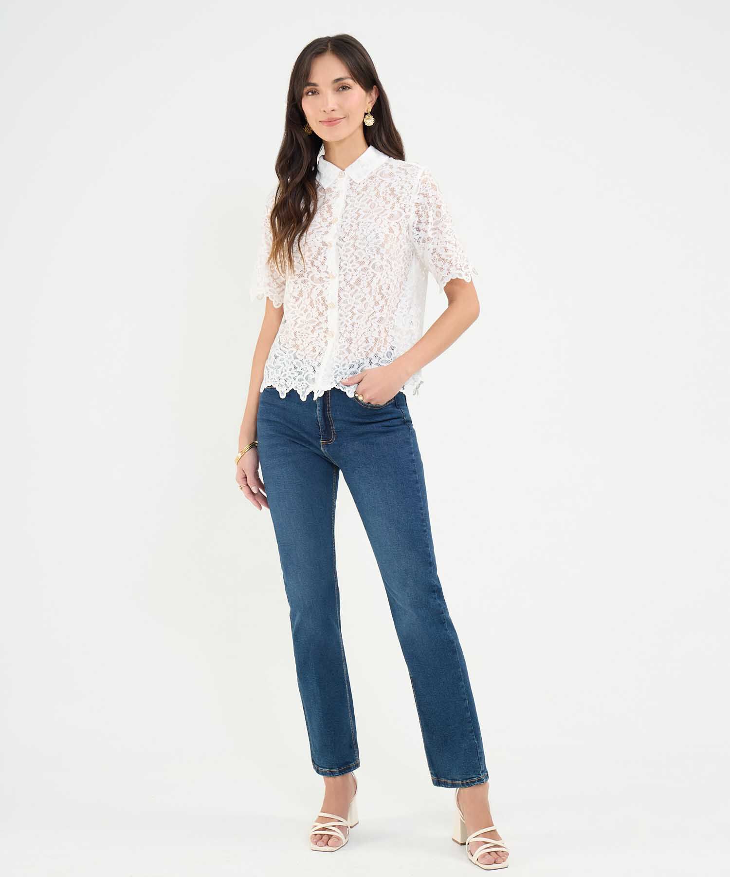 Camisa en Encaje