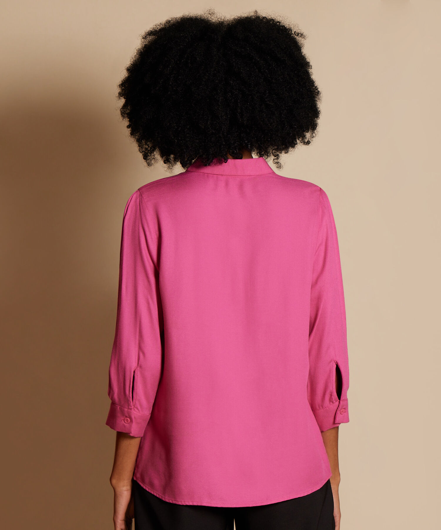 Camisa Manga 3/4 Unicolor