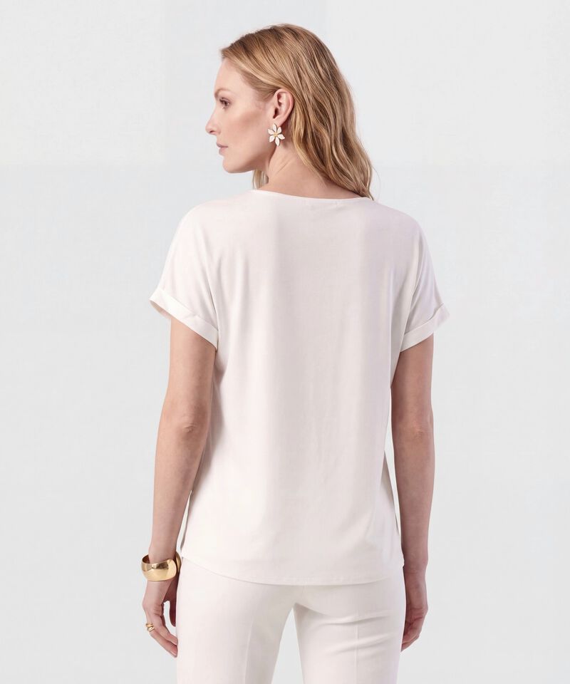 Blusa Cuello Redondo Estampada Para Mujer