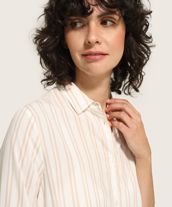 Camisa Estampada a Rayas