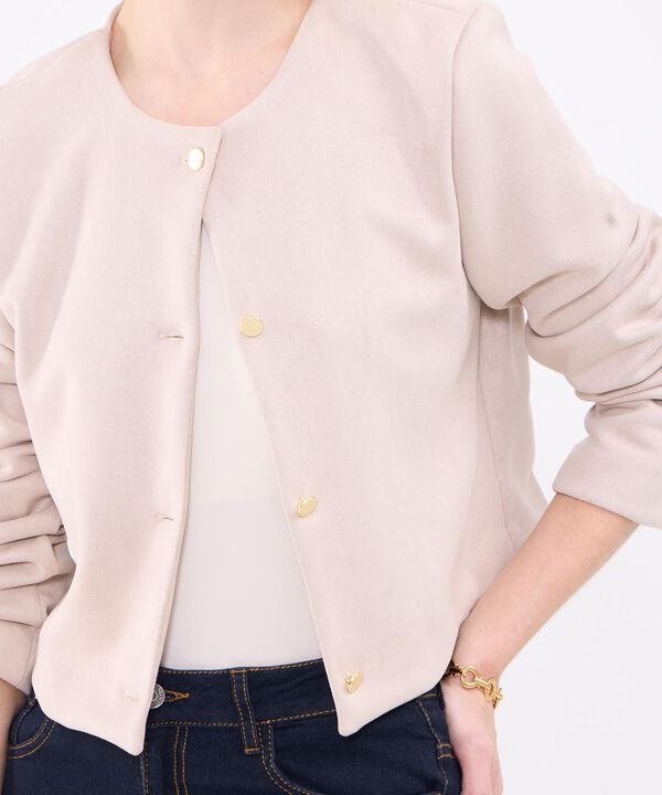 Chaqueta Unicolor Para Mujer image number null